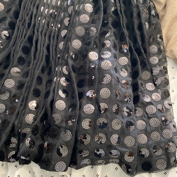 Bea black strapless sequence side zip tooled dress medium - Picture 2 of 13